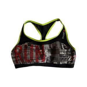 Reebok Performance Sports Print Racer Bra, S